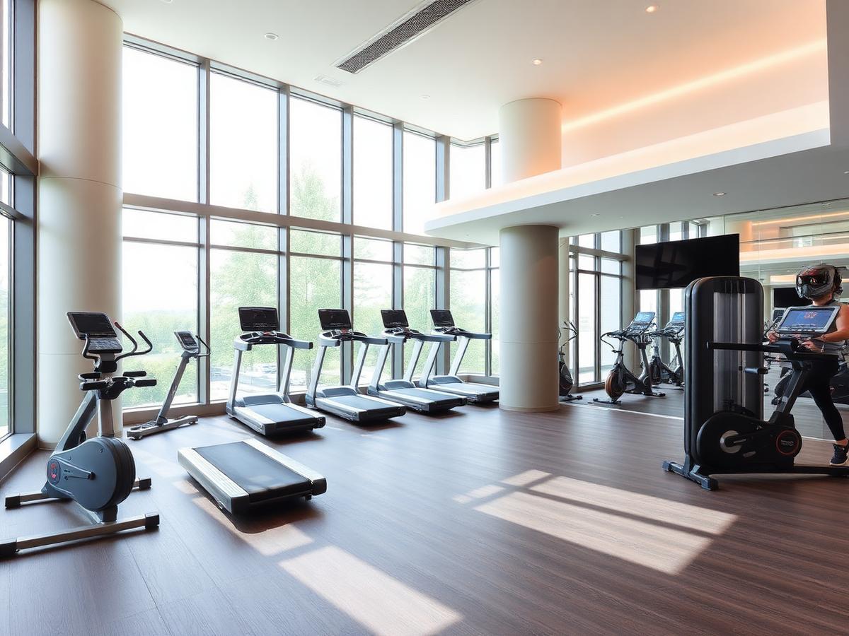 Gimnasio dotado del proyecto